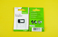 ABS Nano Micro SIM Card Adaptor, Thống nhựa đen 4FF Để 3ff