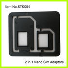 3ff - 2FF Điện thoại di động SIM Card Adapter, Normal ABS Đen nhựa