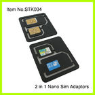 3ff - 2FF Điện thoại di động SIM Card Adapter, Normal ABS Đen nhựa