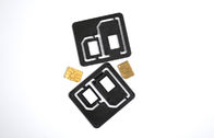 Đen nhựa Điện thoại di động SIM Card Adapter, Universal Dual SIM Card Adapter
