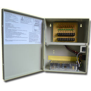 Rack Mount 4 kênh CCTV Power Supply 5A cho camera giám sát ngoài trời