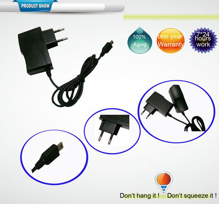 10W 5V 2A Treo Tường Power Adapter Với Mini / Micro DC Plug, CCTV Power Supply