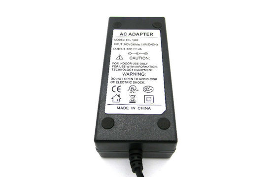 Hi-pot 12V 4A Desktop DC Power Supply FCC Part 15 Class B Với Security Camera