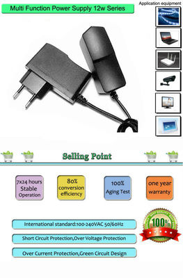 5W 9V 1500mA / 1.5A phổ AC Power Supply Adapter Đối với POS, máy tính xách tay pin adapter
