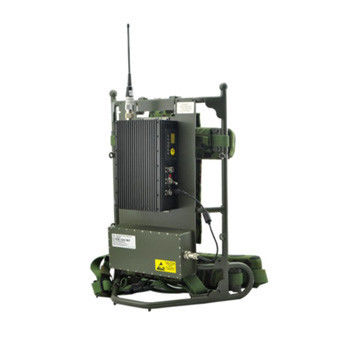Manpack Mobile COFDM Video Transmitter, Bánh xe quân đội 5 ~ 8W Không dây Liên kết Video