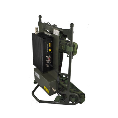 Manpack Mobile COFDM Video Transmitter, Bánh xe quân đội 5 ~ 8W Không dây Liên kết Video