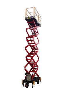 cấu trúc Scissor AC DC cung cấp điện manlift di động cho bức tranh, làm sạch
