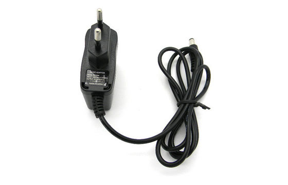 5V 1000mA Wall Mount Power Supplies 5.5x2.1mm EU Plug , 50Hz / 60Hz