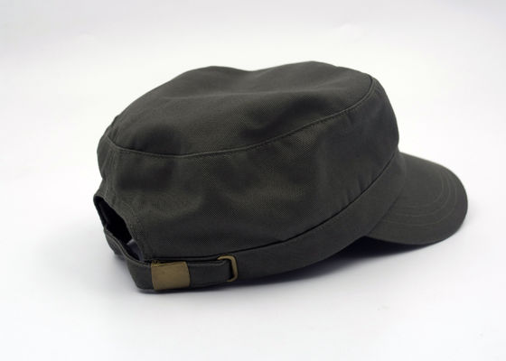 Adjustable Fashion Army Cotton Military Cap Hat For Men , Metal Buckle