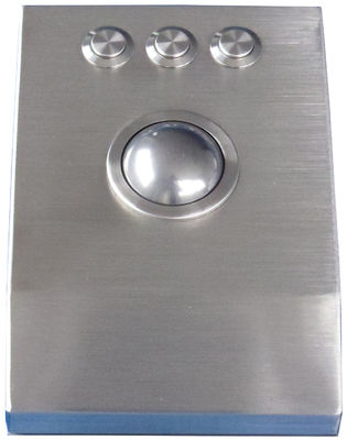 kim loại Rugged thép không gỉ 38mm desktop trackball laser với độ phân giải 1200 DPI