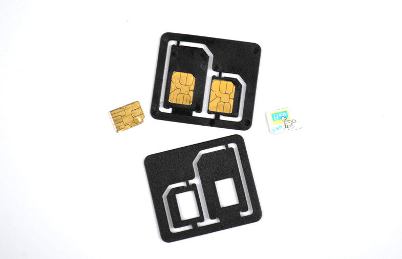 Nano nhựa 2 trong 1 Combo Micro SIM Adaptor Đối với IPhone 5 1.2 x 0.9cm